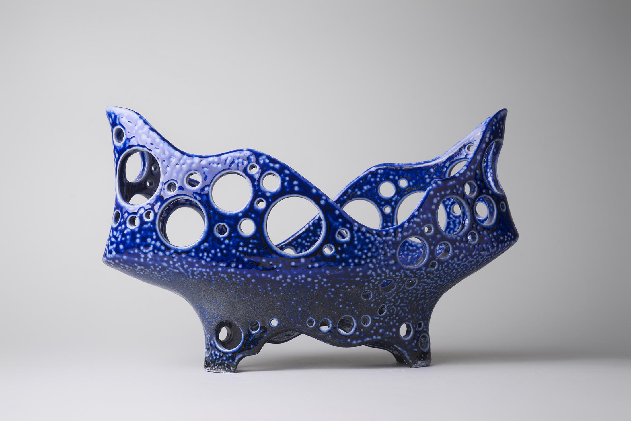 Bowl Ceramics Blue Paula Cooley