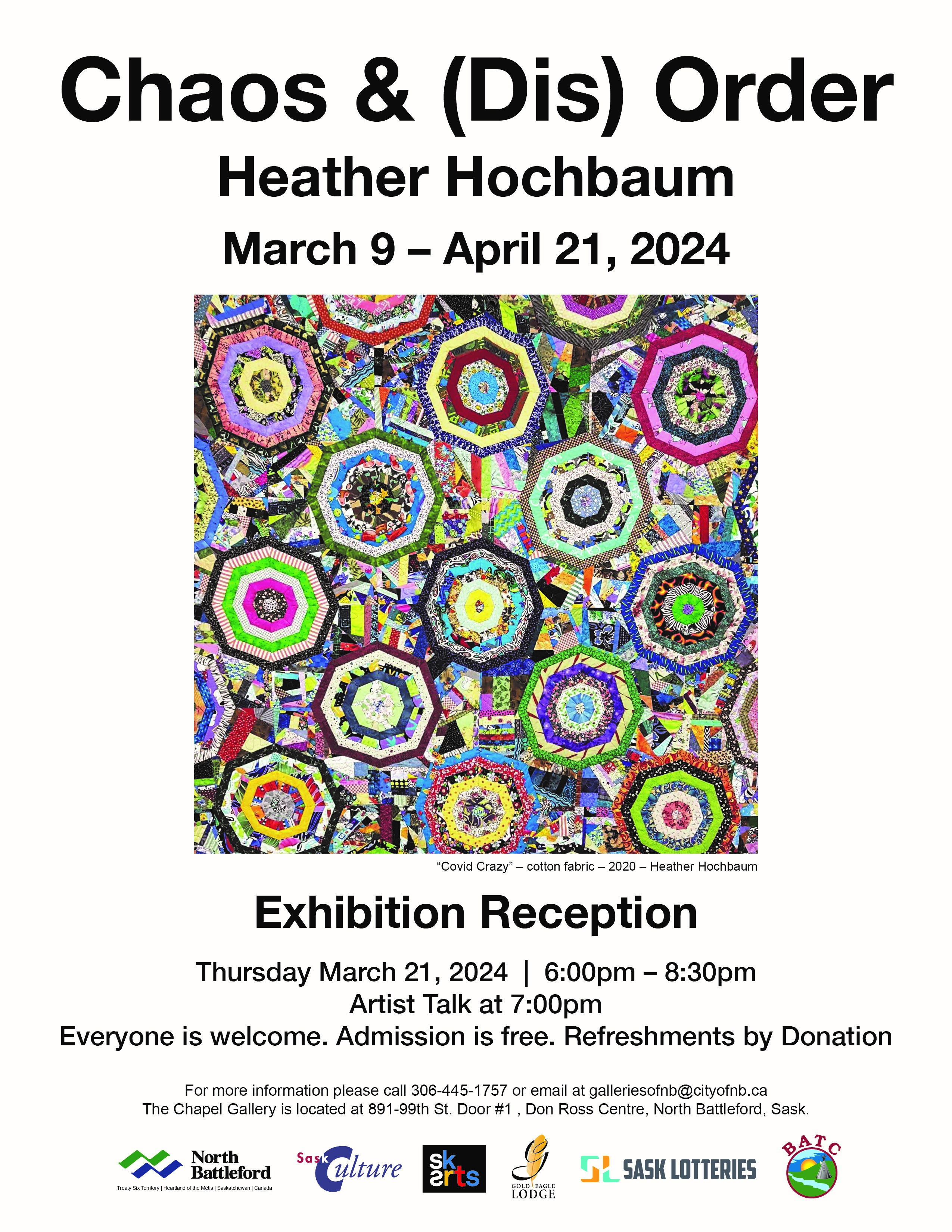 Fibre Art - Quilts - Crazy Covid Heather Hochbaum