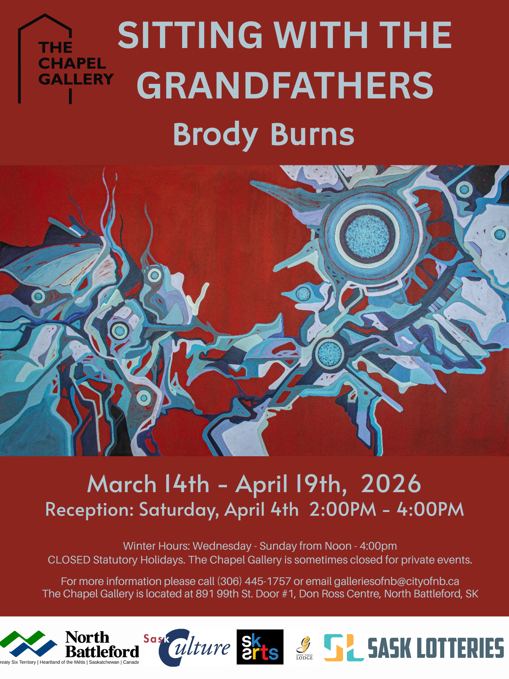 Indigenous Art - Colourful Abstract - Red and Blue Spirits flowing shapes