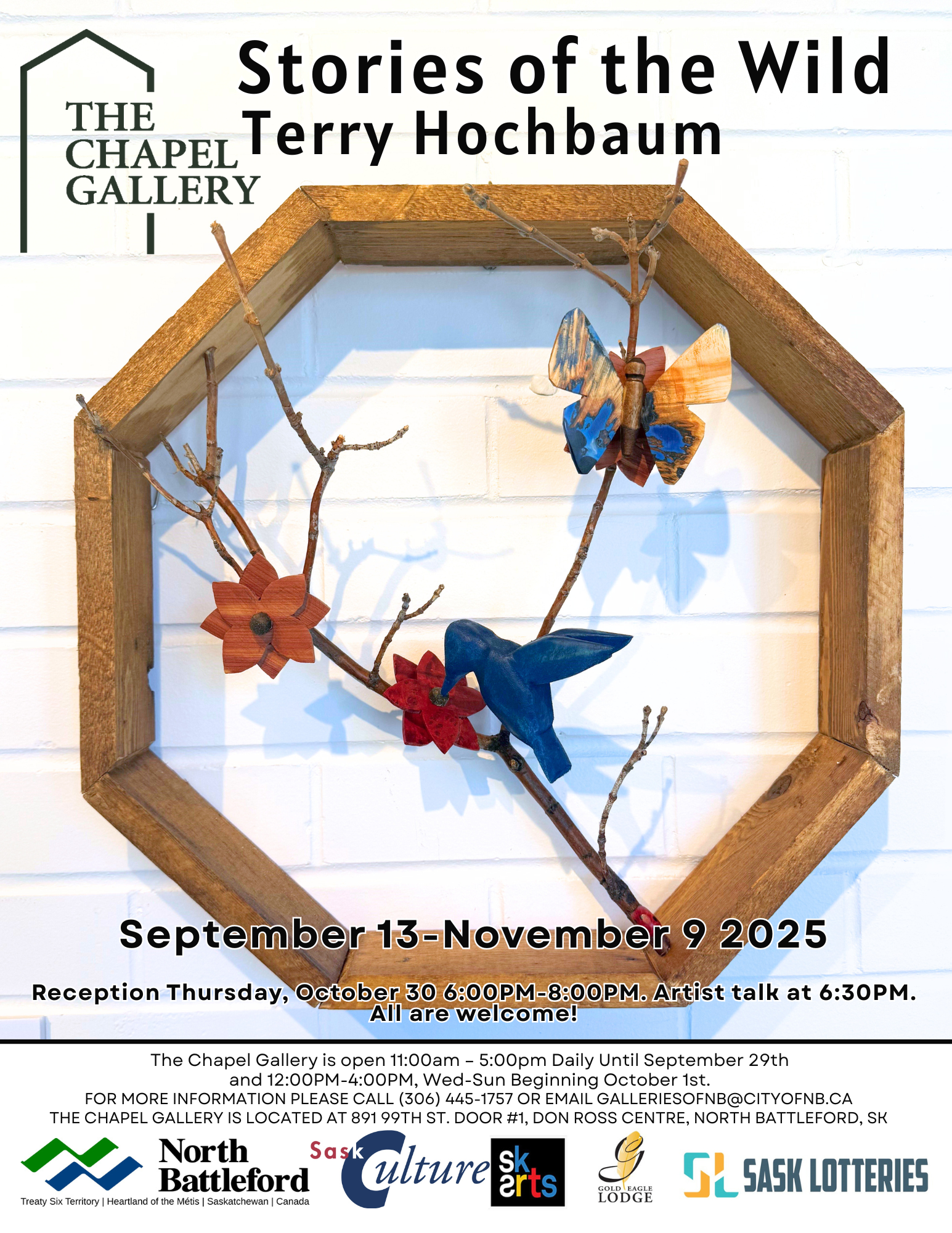 Stories of the Wild by Terry Hochbaum wooden carvings of hummingbirds