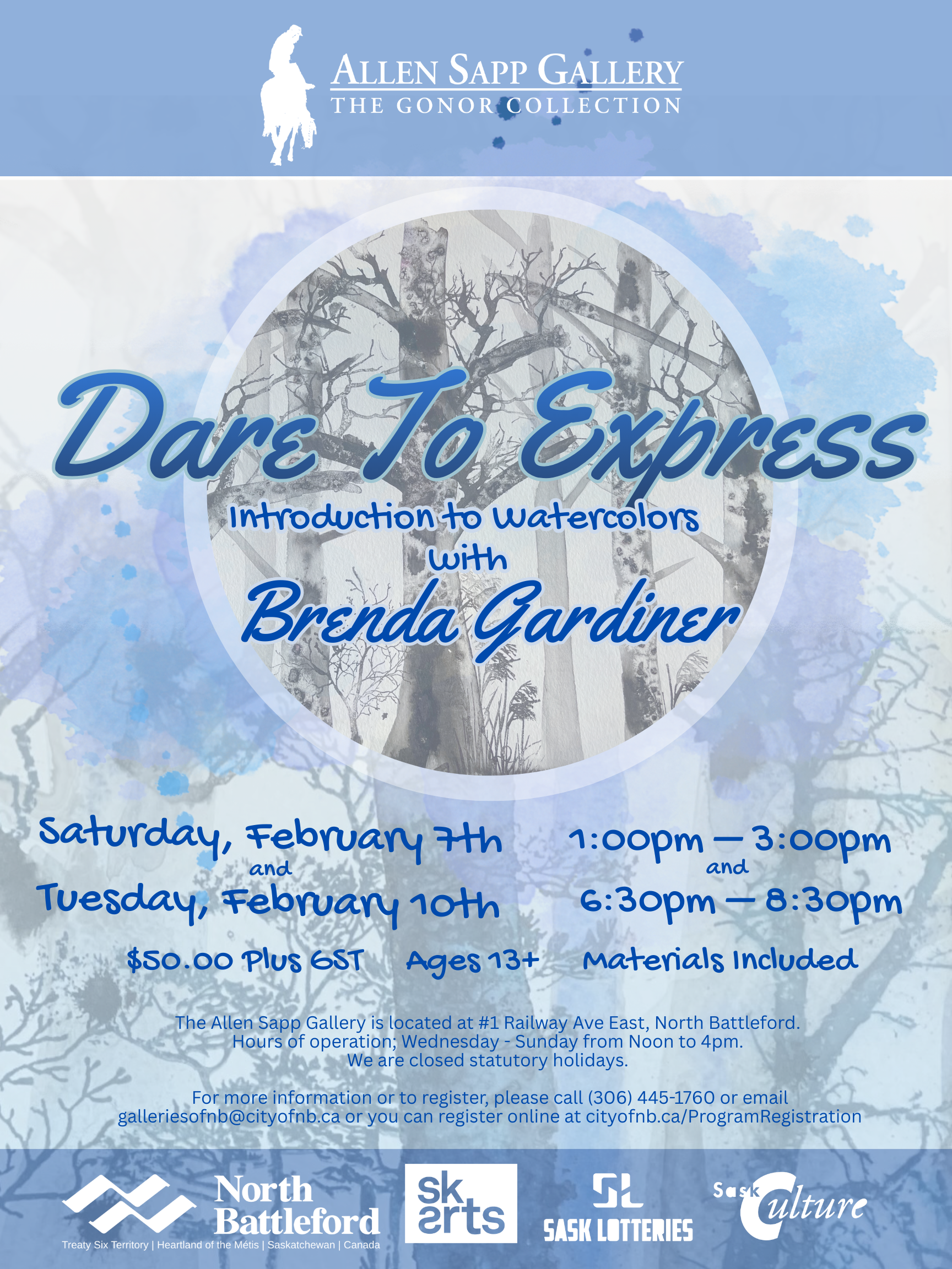 Dare to Express - Introduction to Watercolour Brenda Gardiner Water Colour Trees and Forest